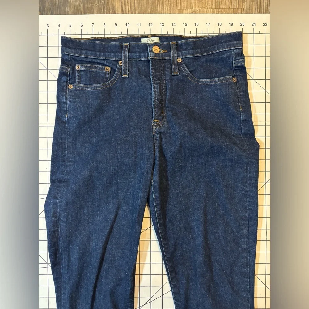 J. Crew Women’s Size 29 Dark Wash‎ 9” High Rise Toothpick Jeans